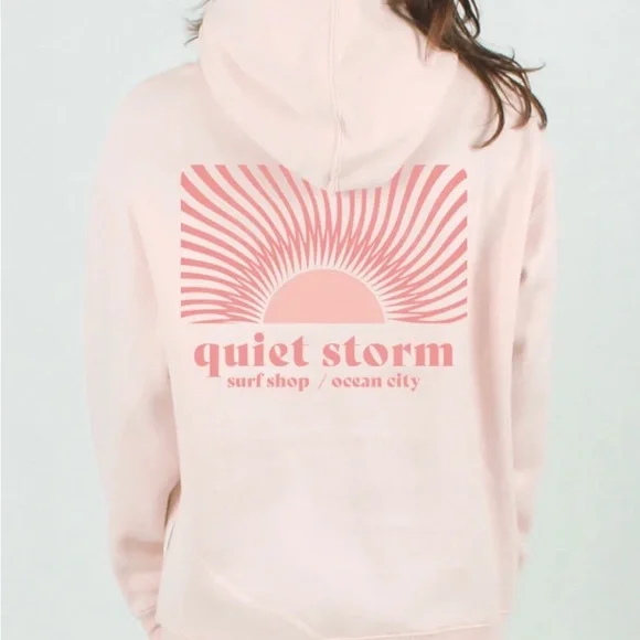 Quiet Storm Surf Shop Pink Hoodie Sz XXL NWT - Picture 7 of 7